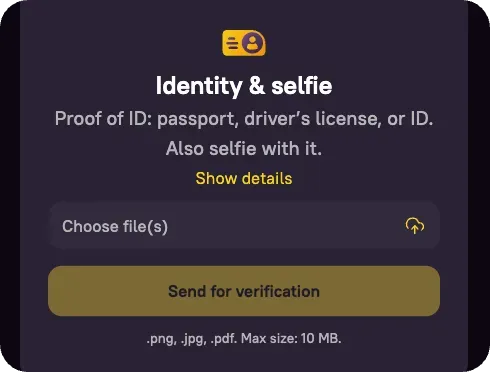 Zoome Casino KYC Verifizierung