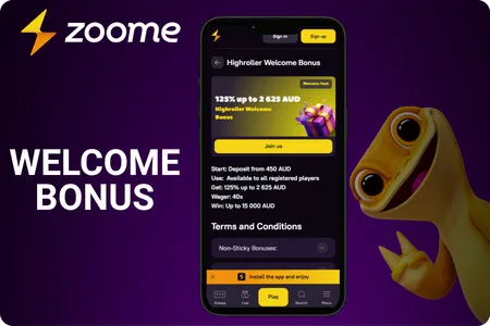 Zoome Casino welcome bonus