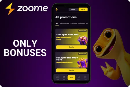 Zoome Casino Bonus App-Only Promotions