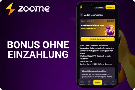 Zoome Casino Bonus ohne Einzahlung