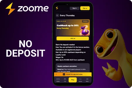Zoome Casino No Deposit Bonus